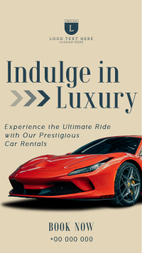 Luxurious Car Rental Service TikTok Video