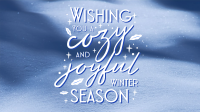 Snow Winter Greeting  Facebook Event Cover