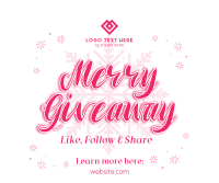 Merry Giveaway Announcement Facebook Post