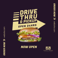 Fast Food Drive-Thru Instagram Post