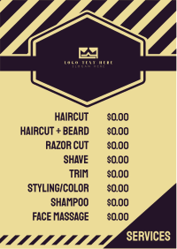 Barber Pricelist Flyer