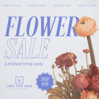 Flower Boutique  Sale Instagram Post Design