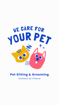 We Care For Your Pet Instagram Story