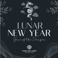 Lunar New Year Linkedin Post Design