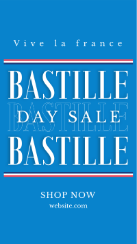 Happy Bastille Day Facebook Story