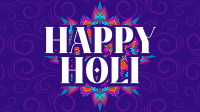 Holi Greeting Flourishes Facebook Event Cover