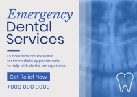 Corporate Emergency Dental Service Postcard