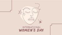 International Women's Day Illustration Zoom Background