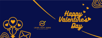 Simple Valentines Greeting Facebook Cover