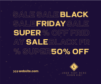 Black Friday Sale Facebook Post Design