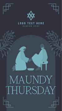 Maundy Thursday Washing of Feet Facebook Story