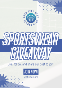 Sportswear Giveaway Poster