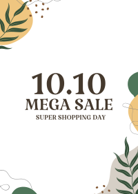 10.10 Sale Organic Abstract Flyer