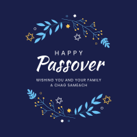 Passover Leaves Linkedin Post Design