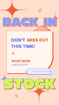 Y2k Back In Stock Instagram Story