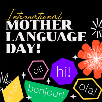 Quirky International Mother Language Day Instagram Post