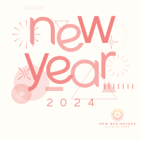 Abstract New Year Instagram Post Image Preview