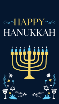 Peaceful Hanukkah Instagram Reel Image Preview