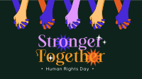 Stronger Together this Human Rights Day Animation