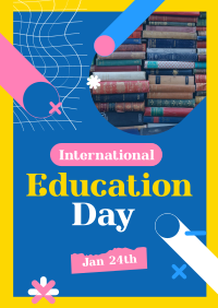 Happy Education Day  Poster