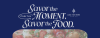 Vintage Food Saying Facebook Cover Image Preview