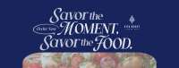 Vintage Food Saying Facebook Cover Image Preview