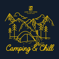 Camping and Chill T-shirt Image Preview