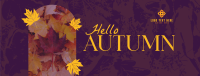 Hello There Autumn Greeting Facebook Cover Image Preview