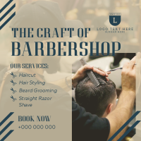 Grooming Barbershop Instagram Post Design