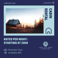 Cabin Rental Rates Instagram Post