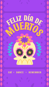 Dia de los Muertos Greeting Instagram Reel Image Preview