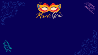 Decorative Mardi Gras Zoom Background Image Preview