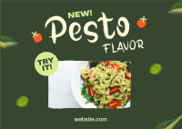 New Pasta Flavor Postcard Image Preview