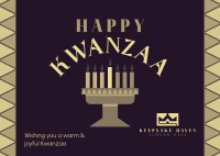 Happy Kwanzaa Postcard Image Preview