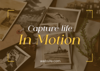 Capture Life in Motion Postcard