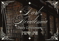 Dark Academia Study Playlist Postcard