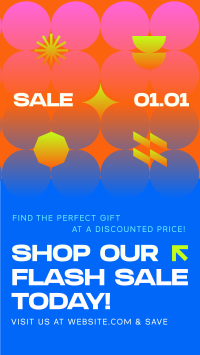 Geometric Gradient Weekend Sale Instagram Reel Image Preview