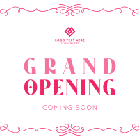 Elegant Grand Opening Instagram Post Design