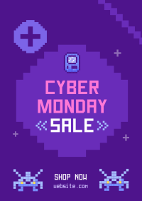 Pixel Cyber Monday Poster