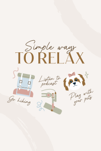 Cute Relaxation Tips Pinterest Pin