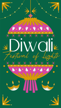 Diwali Festival Celebration Facebook Story