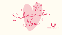 Heart Subscribe Now Video Design