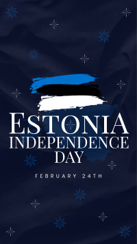 Simple Estonia Independence Day Instagram Story