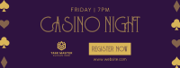 Casino Night Elegant Facebook Cover Image Preview