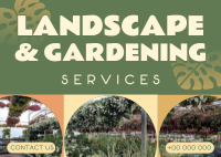 Landscape & Gardening Postcard