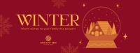 Winter Inside Globe Facebook Cover Design