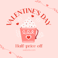 Valentine's Day Cafe Sale Instagram Post Image Preview