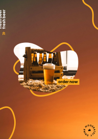 Fresh Beer Order Now Poster