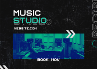 Music Studio Postcard