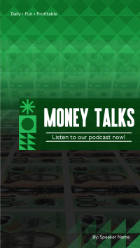 Money Talks Podcast Instagram Story